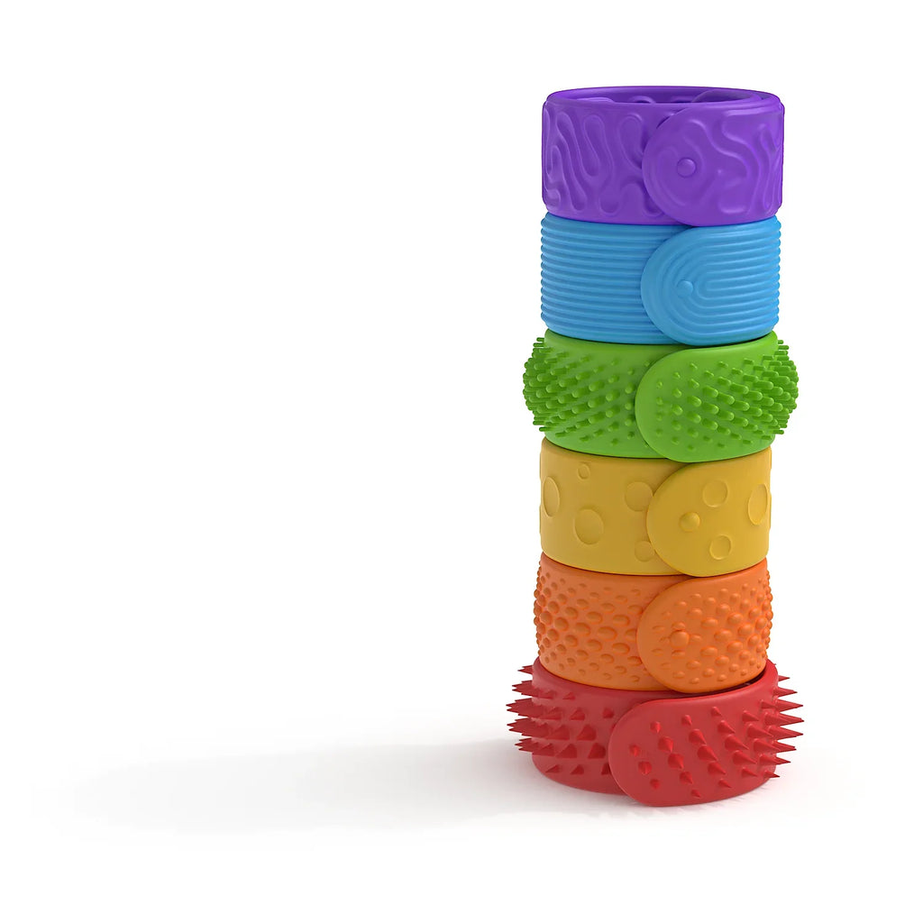 6 Pcs Calming Sensory Slap Bracelets.