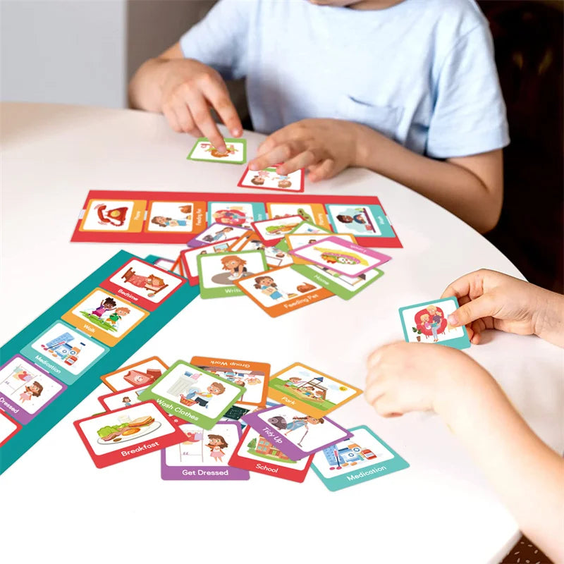 60 Cards Visual Daily Schedule Chart for Kids With Autism