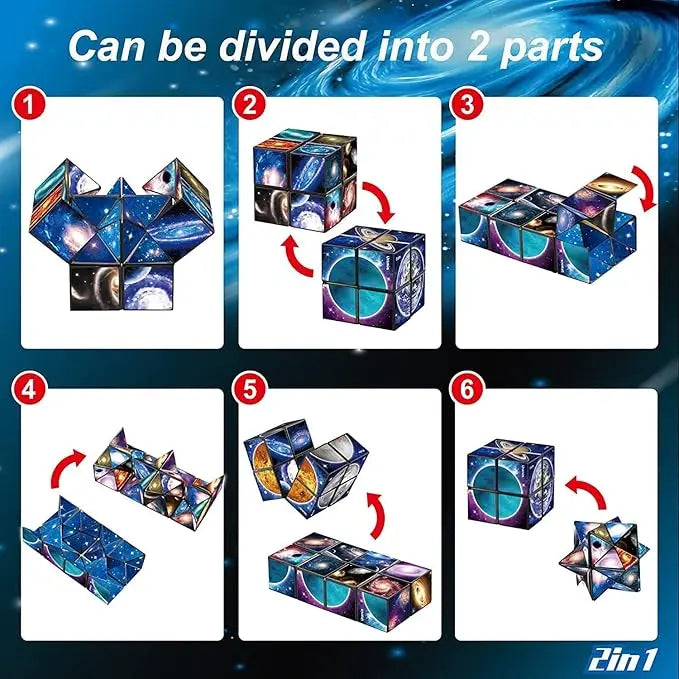 2 in 1 Star Sky Cube Magic Cube