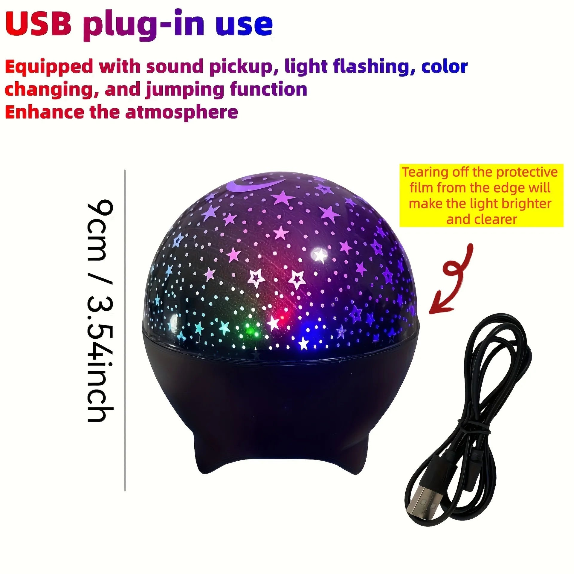 Light Starry Moon Galaxy Projector