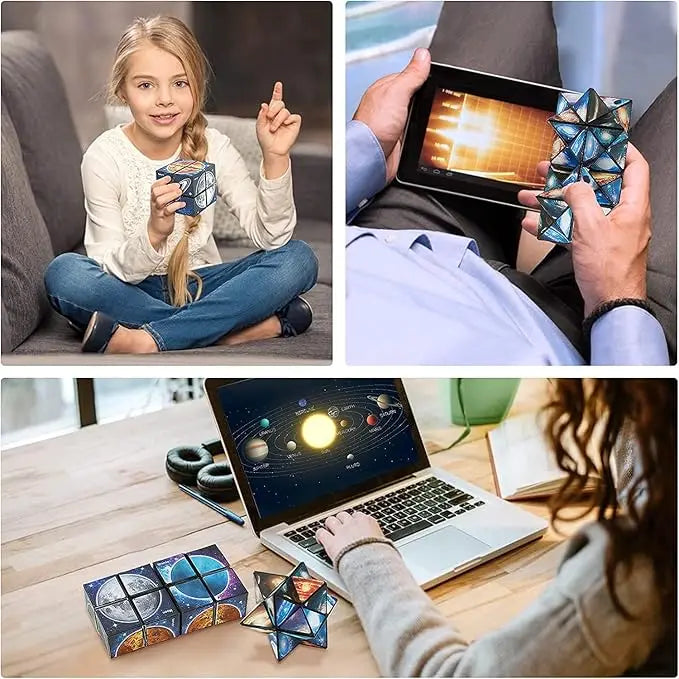 2 in 1 Star Sky Cube Magic Cube