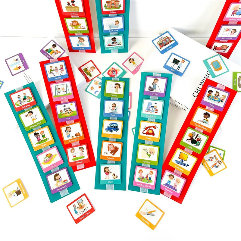 60 Cards Visual Daily Schedule Chart for Kids With Autism