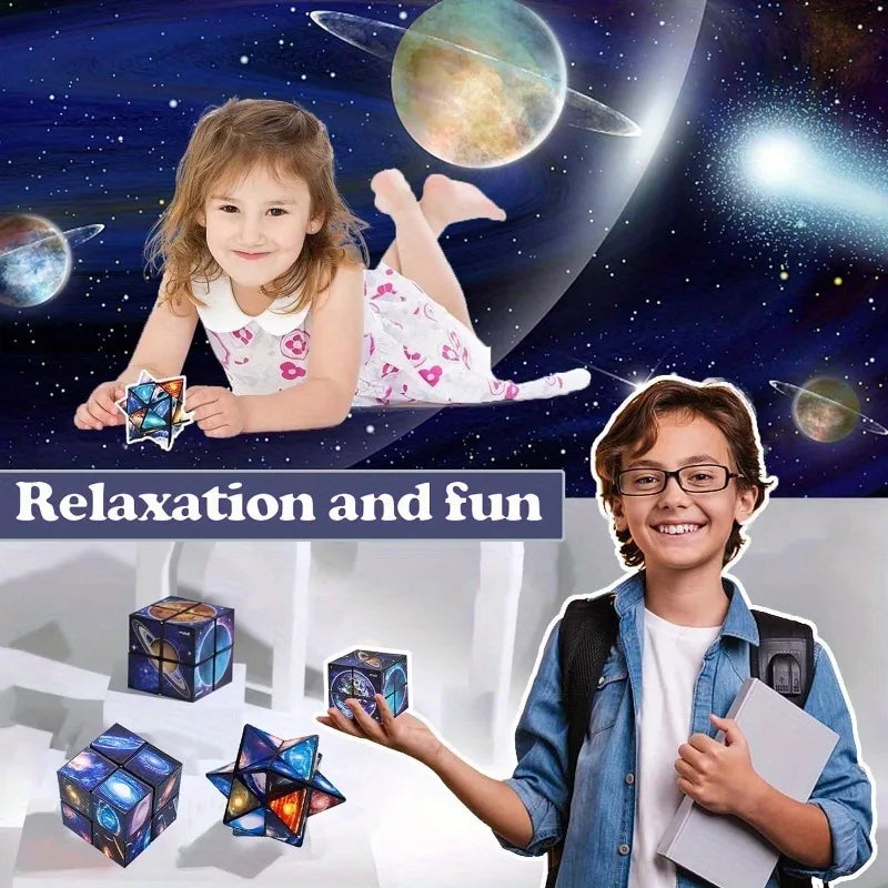 2 in 1 Star Sky Cube Magic Cube