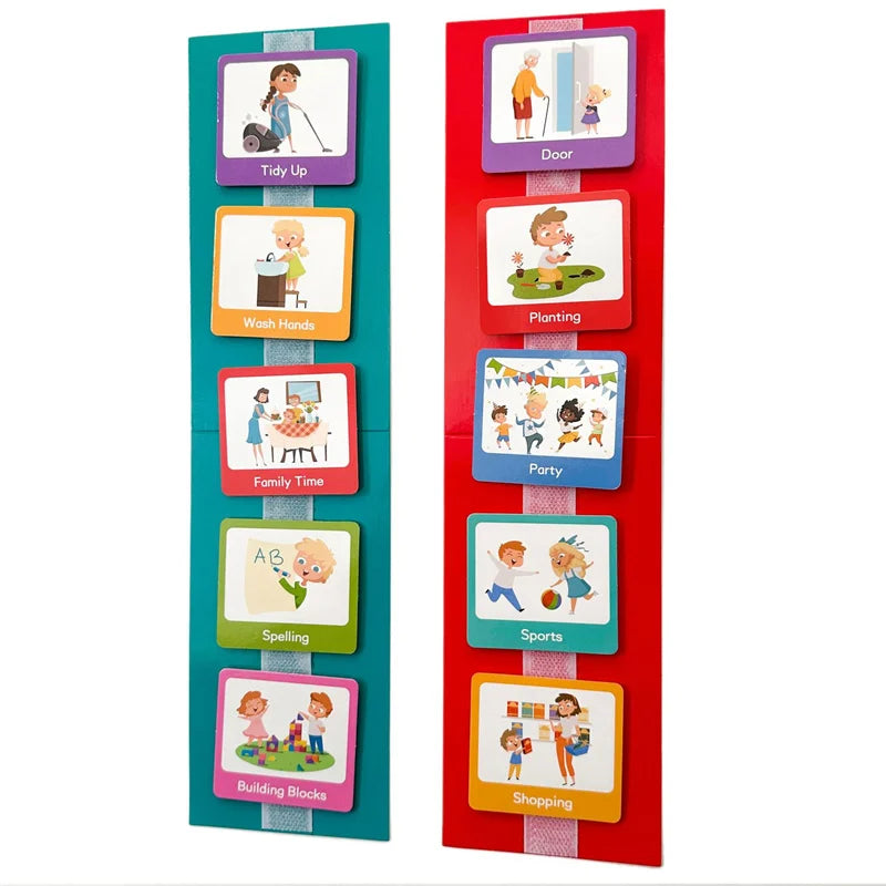 60 Cards Visual Daily Schedule Chart for Kids With Autism