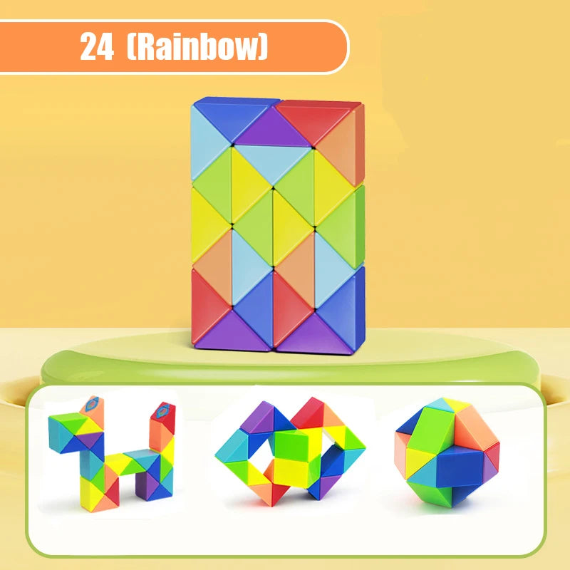 Colored Magic Cube Toys Magic Rule Snake