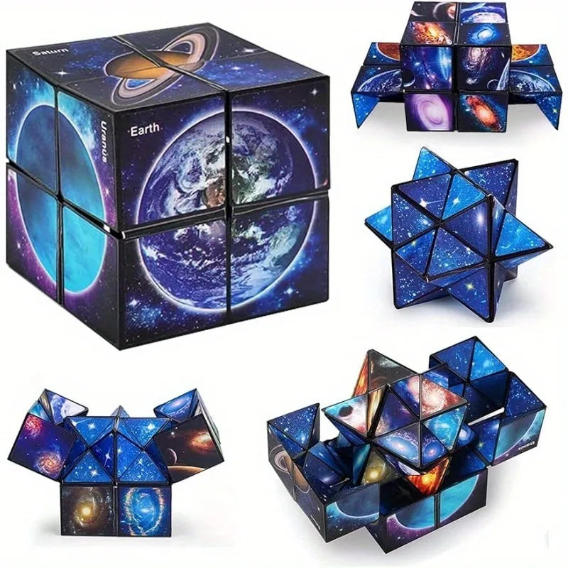 2 in 1 Star Sky Cube Magic Cube
